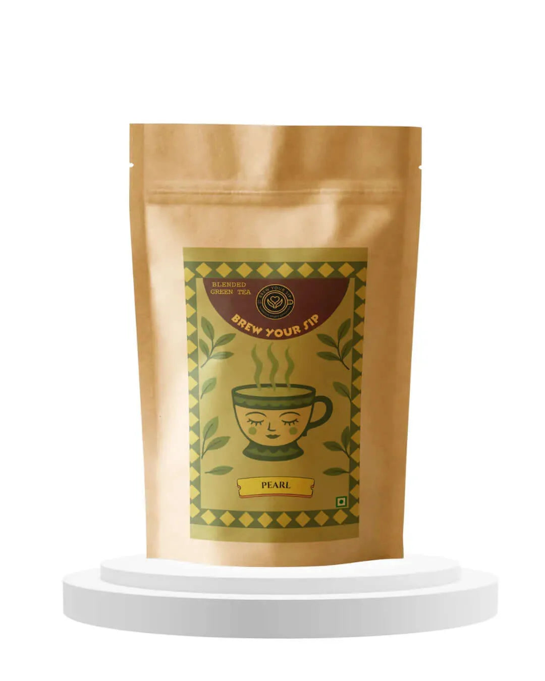 Premium Pearl Green Tea | Fresh Leaf Tea | Wellness Blend | Daily Health | Brew Your Sip