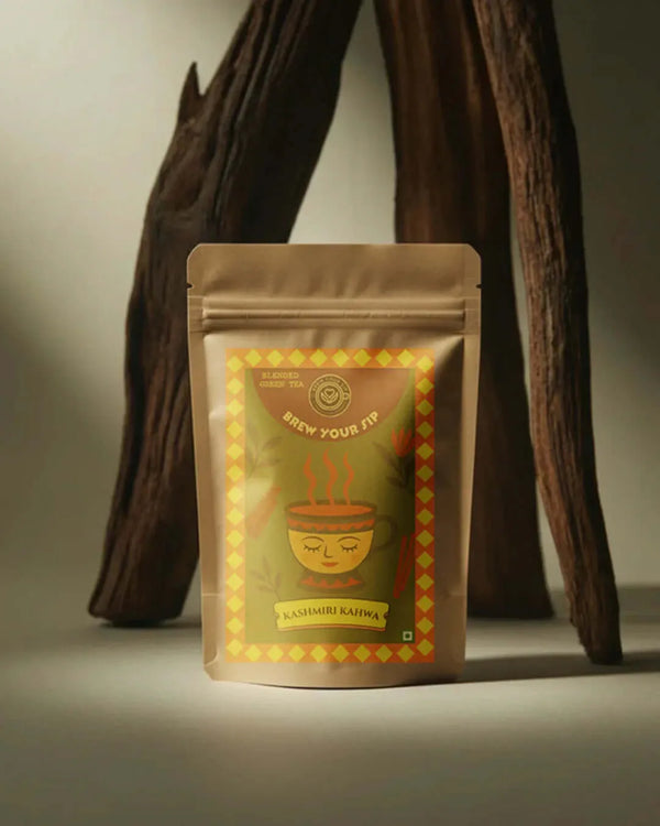 Kashmiri Kahwa Tea | Spiced Green Tea Blend | Traditional Recipe | Aromatic Tea | Brew Your Sip