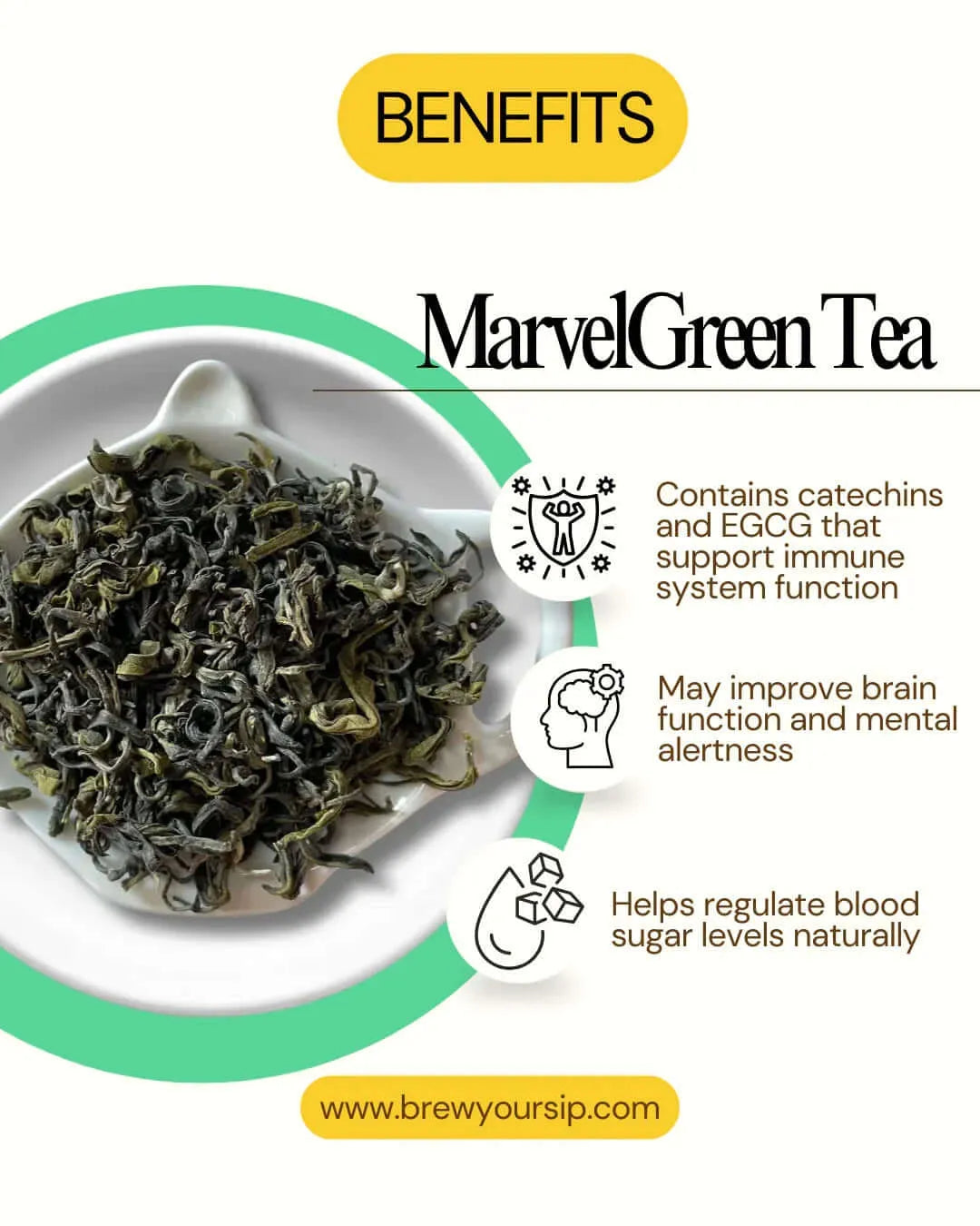 Marvel Green Tea | Refreshing Natural Blend | Everyday Tea | Brew Your Sip
