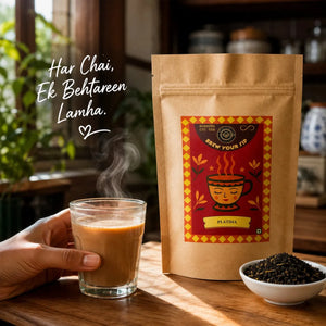 Premium Chai Leaves for Milk Tea | Platina Assam CTC with Saffron