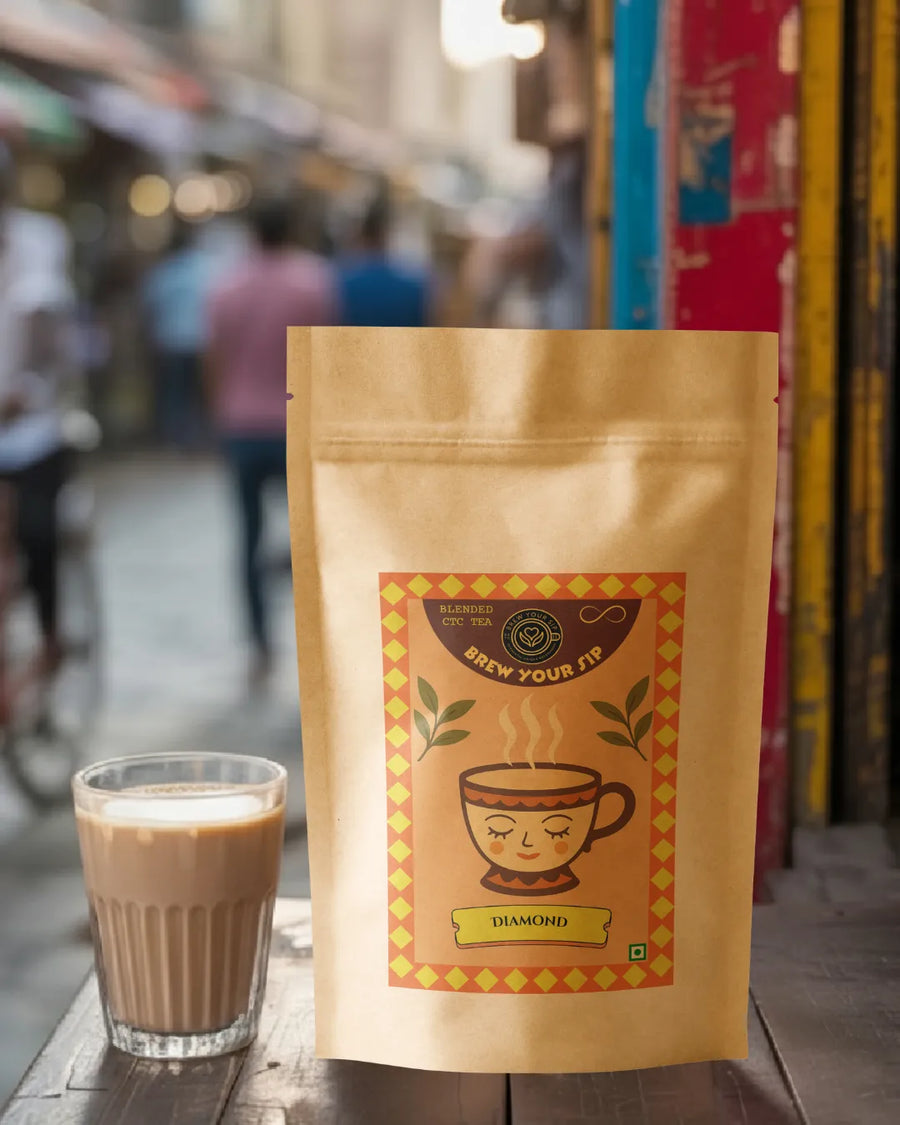 Diamond CTC Chai | Premium Strong Tea | Perfect Milk Tea | Quality Blend | Brew Your Sip
