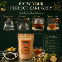 Earl Grey Loose Leaf Tea | Natural Bergamot Assam Black Tea - Brew Your Sip, view 4