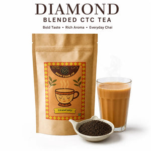 Strong Chai Leaves for Kadak Chai | Diamond Assam CTC Loose Leaf - Brew Your Sip
