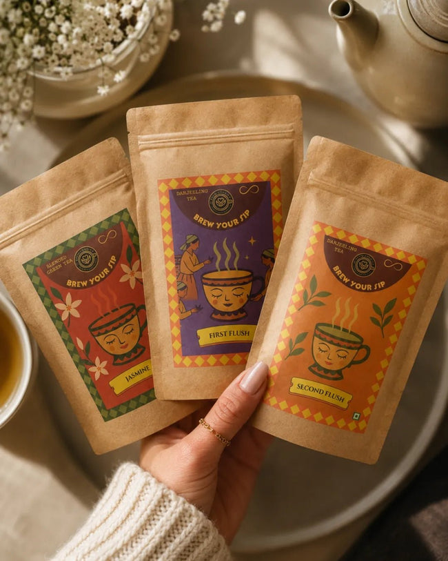 Darjeeling Loose Leaf Tea Sampler | First Flush, Second Flush, Jasmine