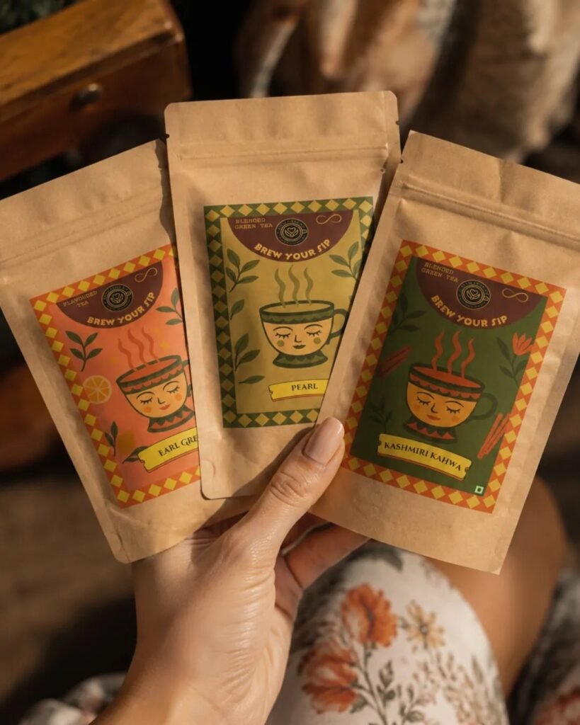 Loose Leaf Tea Sampler, Heritage Trio | Green, Kahwa and Earl Grey