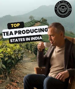 A man drinking tea on his sofa