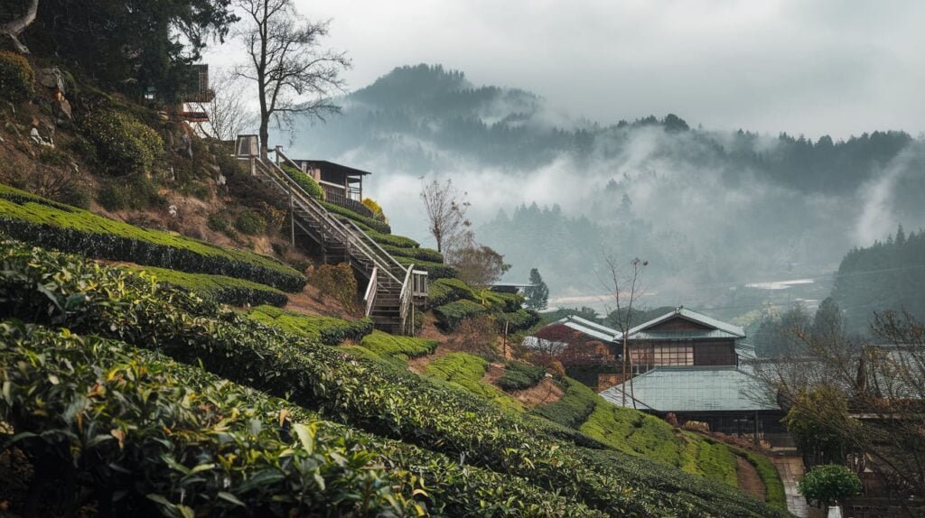 The Best of Indian Tea: Discovering the Top Producing States 1 Tea garden on a hilly area