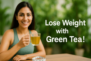 Loose weight with a fresh cup of green tea