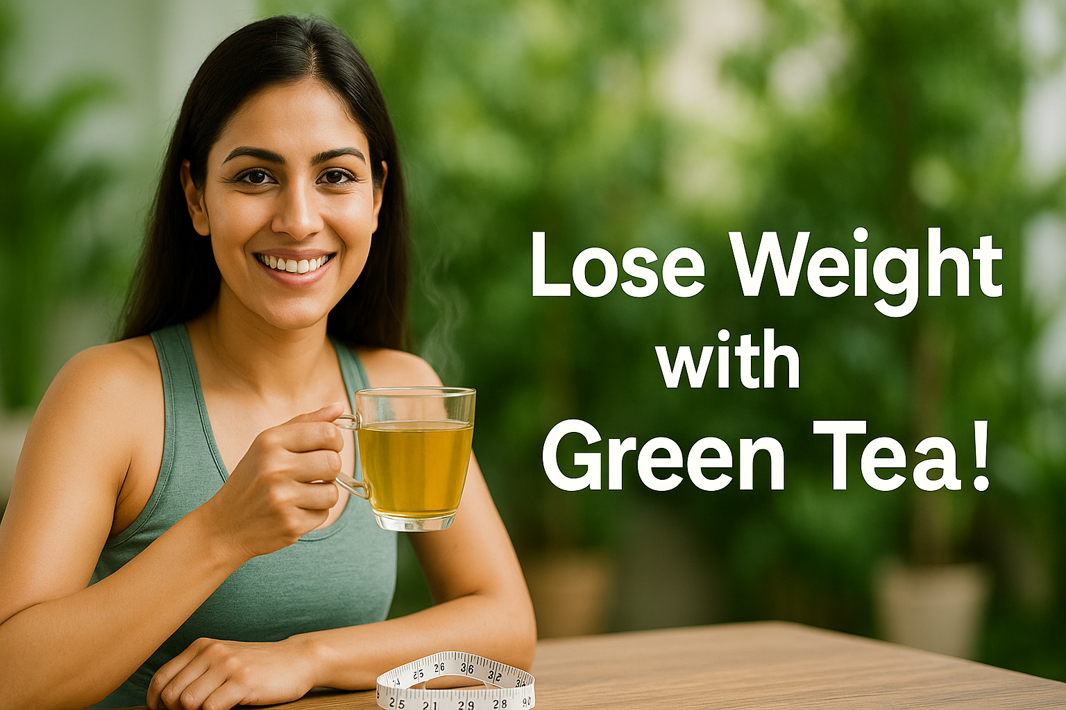 Loose weight with a fresh cup of green tea