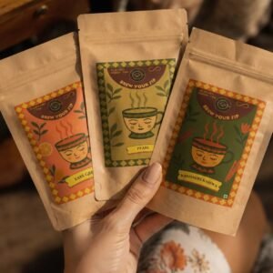 Loose Leaf Tea Sampler, Heritage Trio | Green, Kahwa and Earl Grey